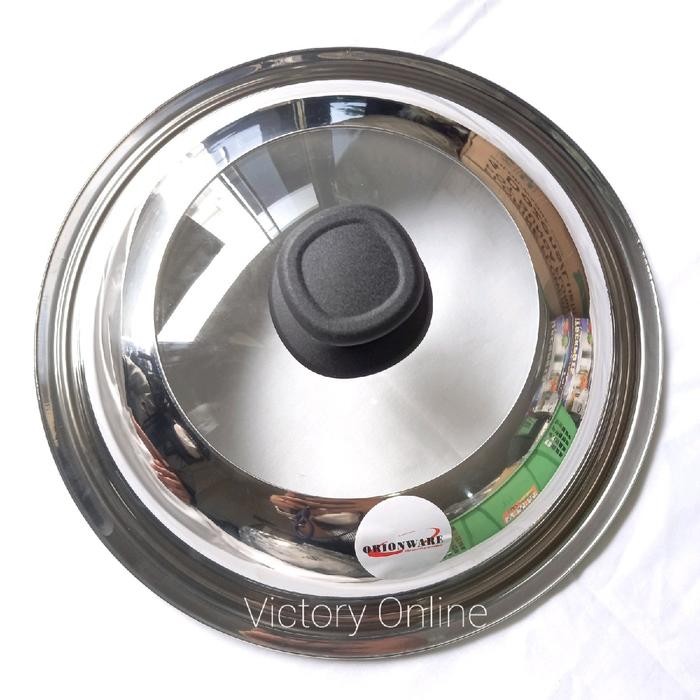 PRODUK Tutup Panci 34cm, Tutup Stainless Steel Kaca 34cm