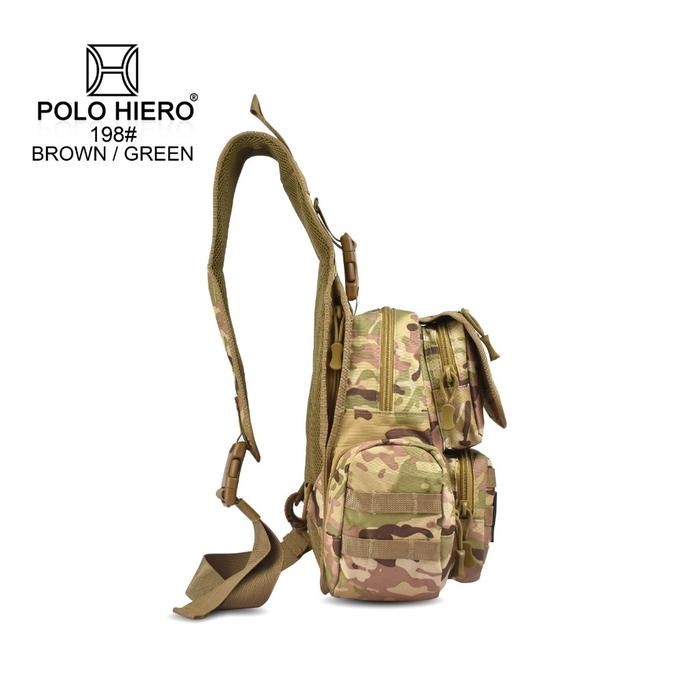 Tas Ransel Import Surabaya-Tas Selempang Army Polo Hiero 198 Tas Slingbag Pria Tas Hiking