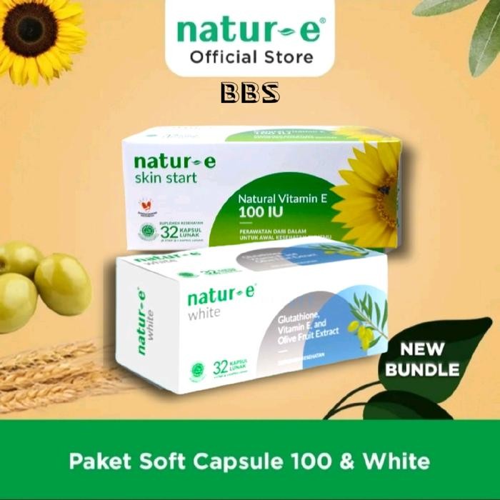 tbdz- Paket Natur E 32'S White & Hijau Dari Dalam Pencerah Putih Bebas Jerawat Kontrol