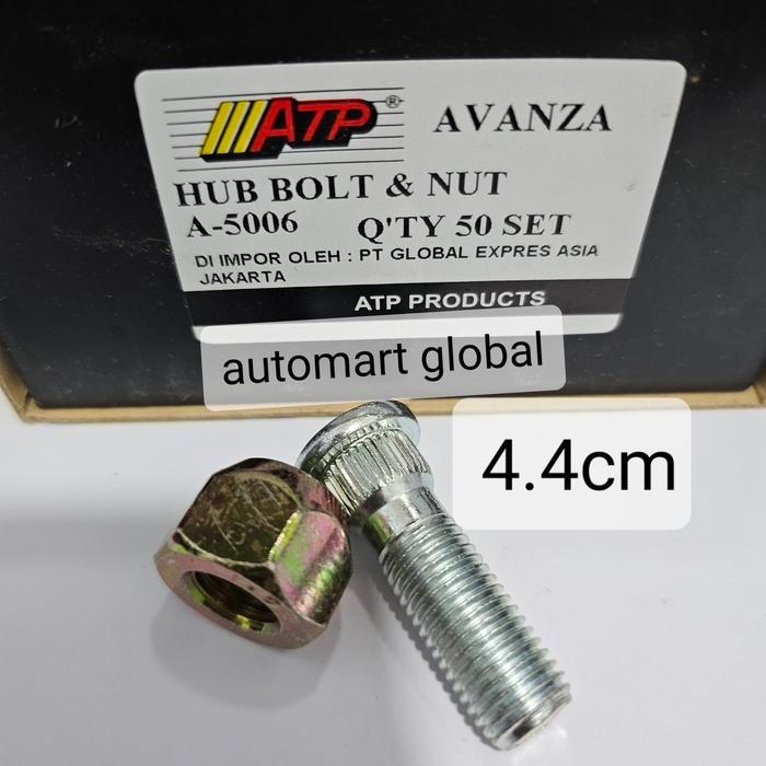 BAUT RODA INNOVA BAUT RODA FORTUNER BAUT RODA AVANZA XENIA PENDEK 5CM OK.