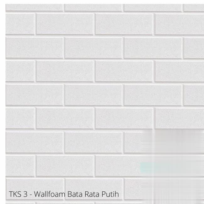 NEW 3D Wallpaper Dinding Foam Wallfoam Batu Bata Kulit Jeruk /Rata