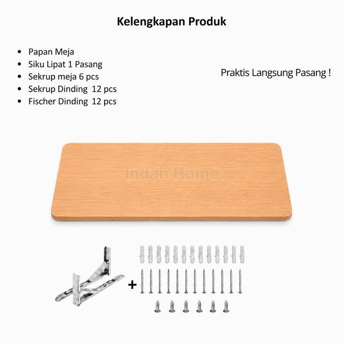 PROMO Meja Lipat Dinding / Meja Gantung / Meja Komputer Rak Dapur Ambalan Dinding Minimalis