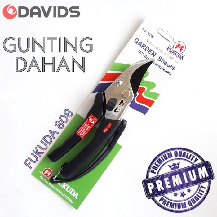 Gunting Dahan Ranting Bunga Bonsai Stainless Fukuda 808