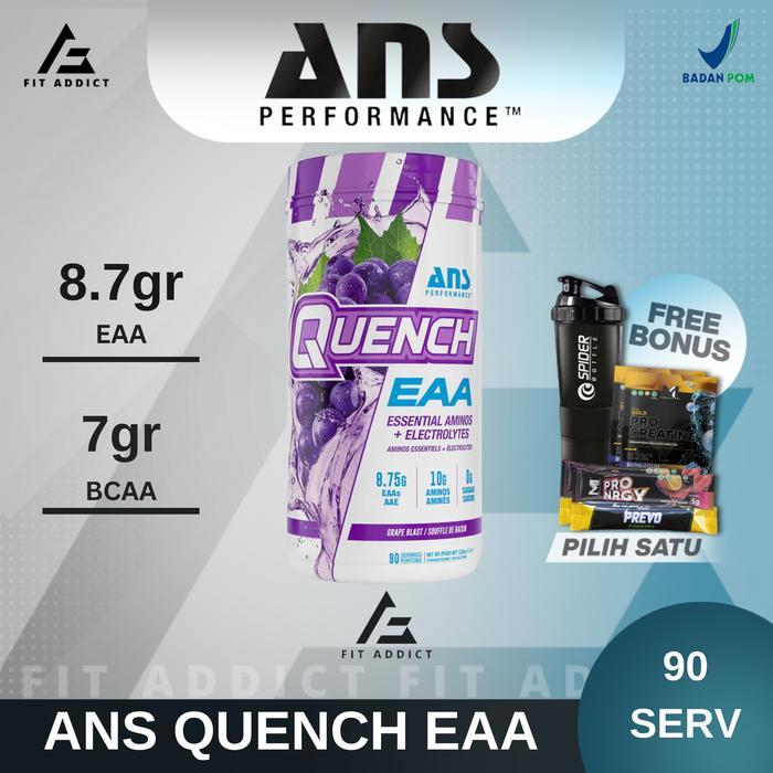 Ans Quench Eaa + Bcaa 90 Serving Serv 90 Servings 90Serv Ans Performance Recovery Essential Amino &