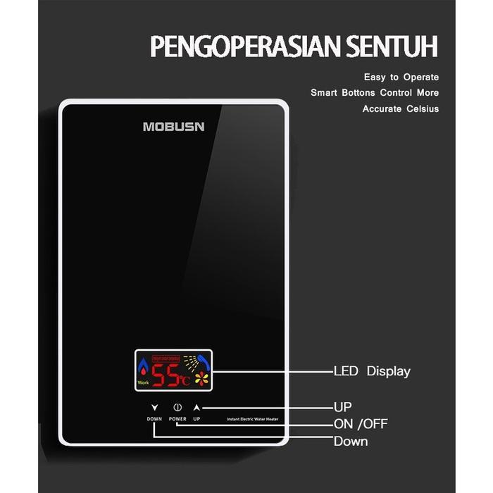 Premium Pemanas Air Listrik Tanpa Tangki Shower Air Panas Instan/Pemanas Pemanas Air Listrik