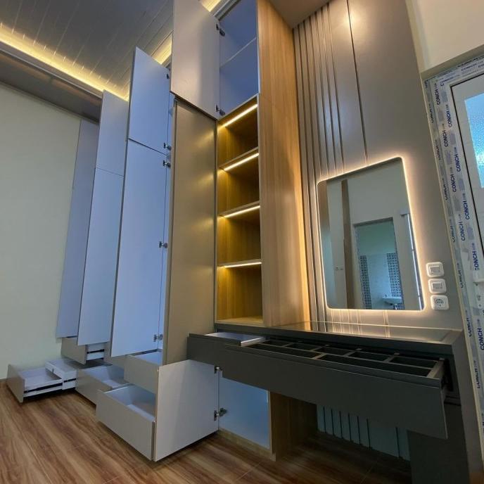 New SET ROOM/KAMAR SET RUMAH/INTERIOR RUMAH /LEMARI KAMAR/DIPAN /LEMARI PAKAIAN/MEJA RIAS - kamarset