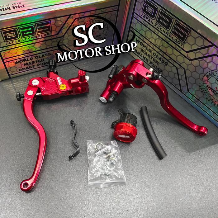 Master rem kanan DBS 02R 17.5mm sepaket Handle kopling DBS 81CL