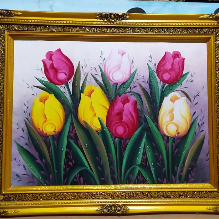TERBAIK lukisan bunga tulip