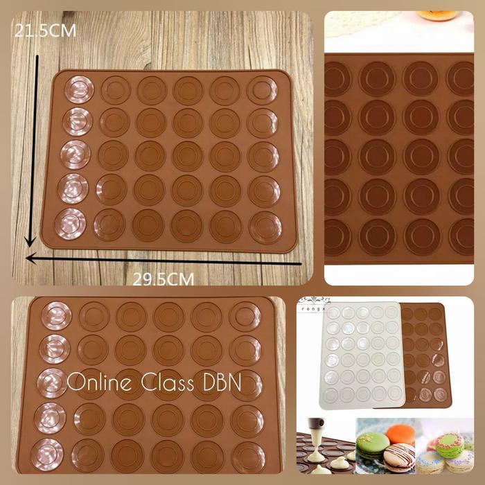 Alas Silicon Cetakan Kue Macaron Untuk Tatakan Kue Macaron Ketika Di Panggang