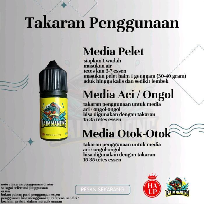 Essen Ikan Patin Special Media Aci&Pelet Baim Mancing