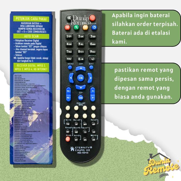 NEW Remot Remote Multi Receiver Parabola HD MPEG4 master HD 16+II Tr Universal