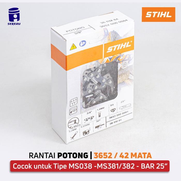 STIHL RANTAI POTONG CHAINSAW SENSO MS381 MS382 BAR 25" 3652 42 MATA PROMO TERMURAH