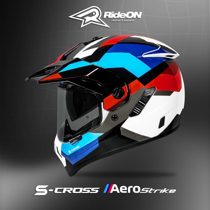 NJS S-Cross Aerostrike - Helm Full Face NJS Scross AEROSTRIKE NJS Adventure NJS Touring Helm Touring