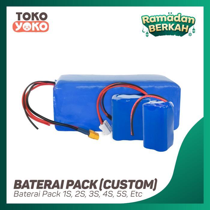(Custom) Baterai Pack Lithium 18650 12v 24v 36v | Tokoyoko