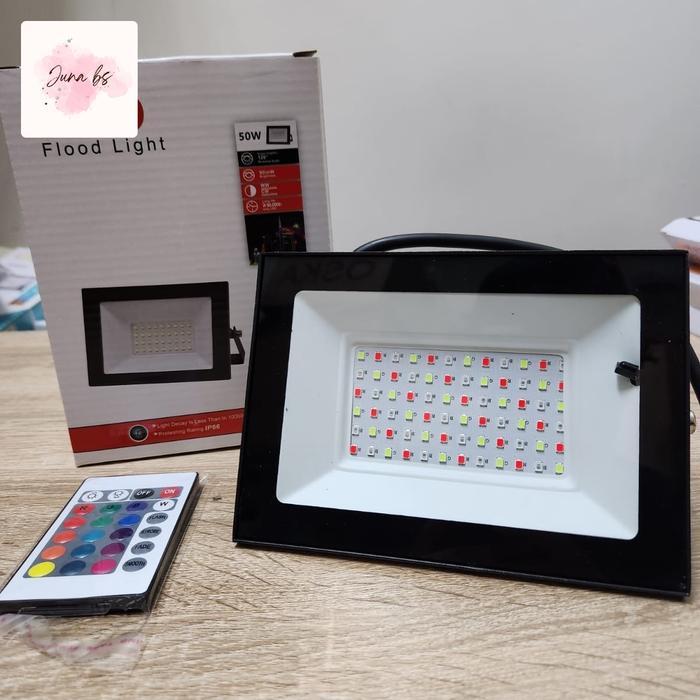 LAMPU SOROT LED RGB 50W / KAP SOROT RGB LED 50 TT