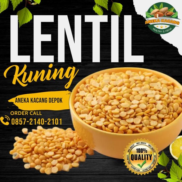 

SIAPKIRIM kacang lentil kuning 1 kg READY STOCK