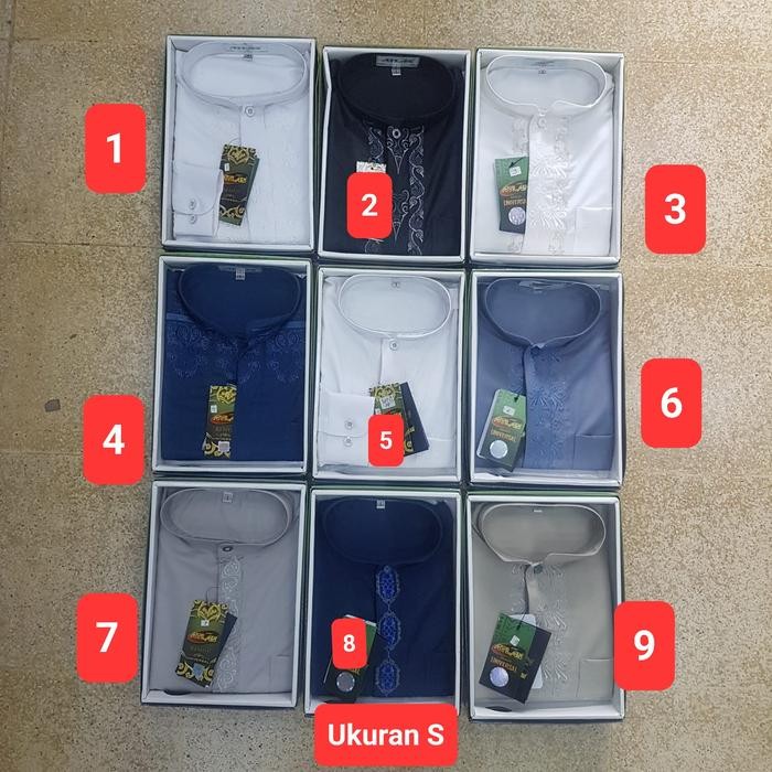 Baju Koko Atlas lengan panjang original ukuran S