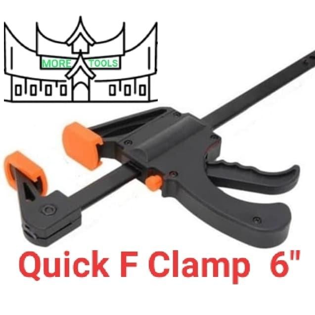Quick F Clamp 6 inch 15cm Quick Release F Clamp Ratchet F Clamp Sedang