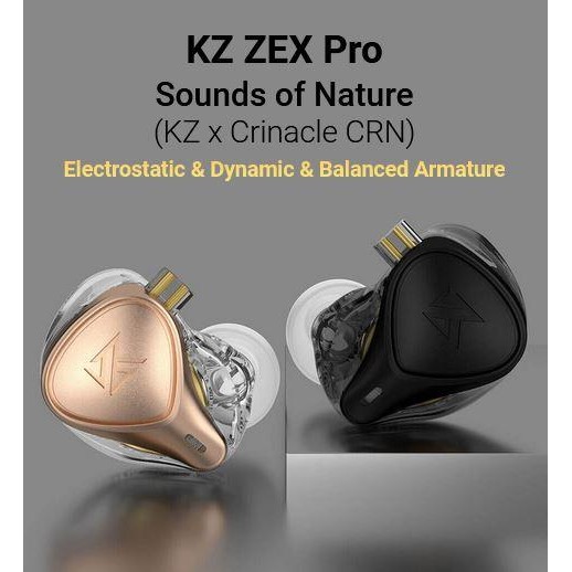 KZ ZEX Pro X Crinacle CRN Hybrid Technology Electrostatic Earphone