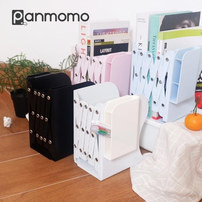 

panmomo Penahan Buku Besi Pembatas Buku Besi Sandaran Buku Besi Storytime Adjustable Bookends With