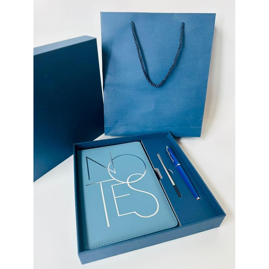 

A009 Gift Set 2In1 Bonus Pulpen Box Exclusive Totebag Buku Agenda A5 Notebook Garis