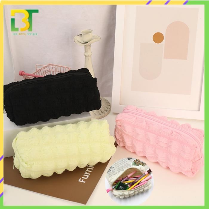 

LBT Tempat Pensil Puffy Kotak Pensil Sleting Pouch Penyimpanan Alat Tulis Kantor Sekolah