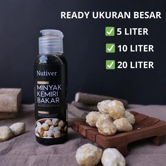 NUTIVER KEMIRI BAKAR RESELLER GROSIR MINYAK KEMIRI BAKAR PENUMBUH RAMBUT PRIA & BAYI MINYAK