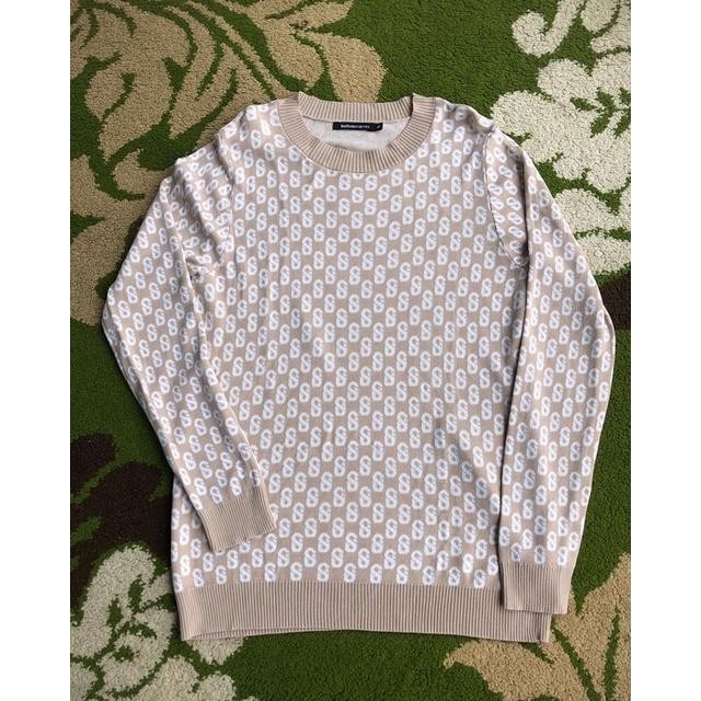 Jual Sweater Monogram Buttonscarves Benang Jarum Diskon