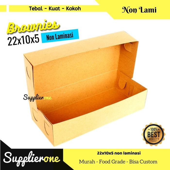 Pilihan- Dus Brownies Non Laminasi Isi 25 / Box Brownies / Kemasan Brownies