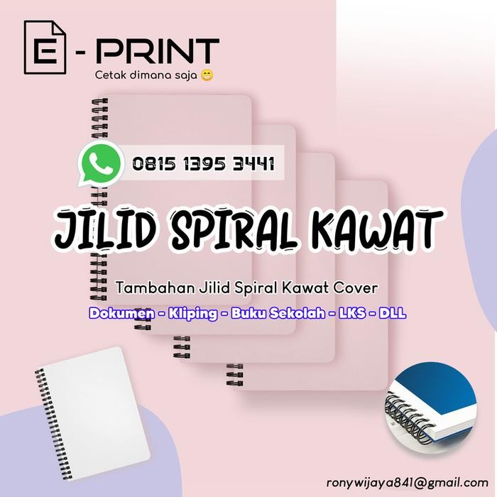 

TAMBAHAN JILID SPIRAL KAWAT A3