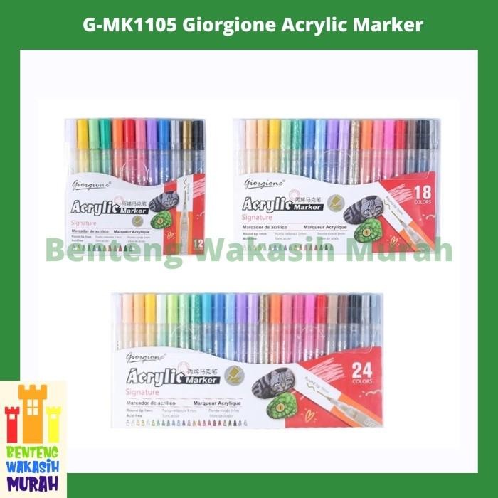 

G-Mk1105 Giorgione Acrylic Marker Pen Set Spidol Akrilik Cat Paint