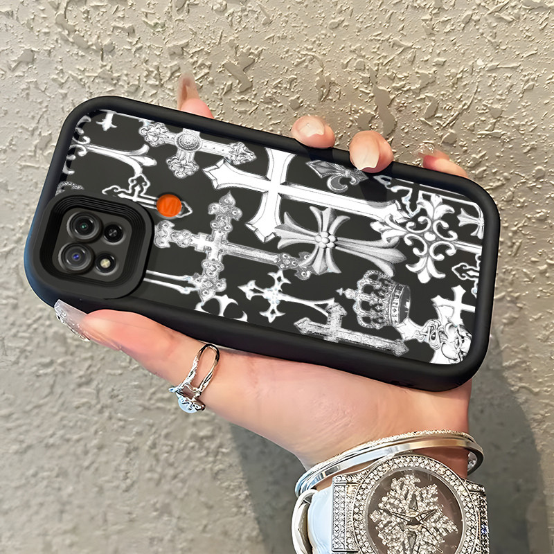 Casing Hp Xiaomi Redmi 9C Redmi 9C NFC Redmi 10A POCO C31 Case Casing Salib pola HP Kasing Silikon S