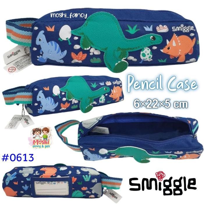 TEMPAT PENSIL SMIGGLE ABOUT BUNNY ABOUT DINO OTTER BUNNY BLUE / PENCIL CASE SMIGGLE MINI / TEMPAT