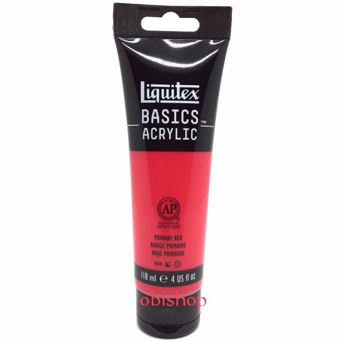

NEW PRODUK CAT AKRILIK LIQUITEX BASICS ACRYLIC 118ML PRIMARY RED MAWAR-89