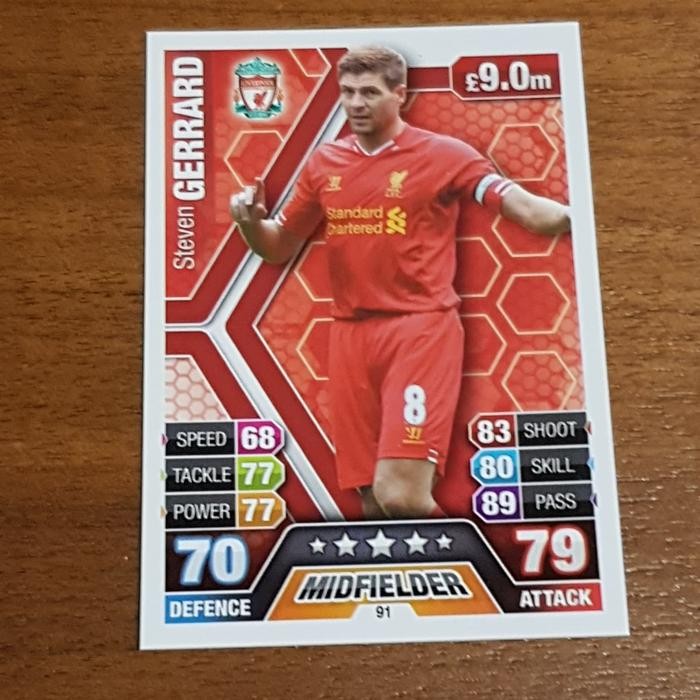 gerrard match attax [kualitas terbaik]
