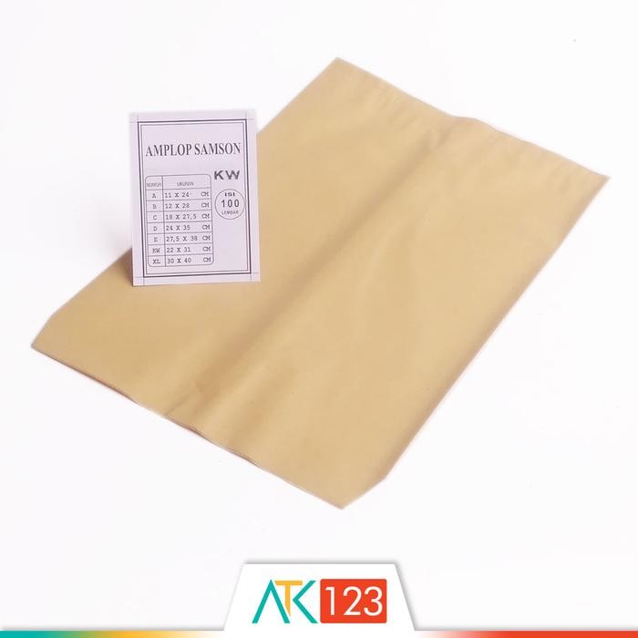 

AMPLOP COKLAT / SAMSON GUANACO KW (KWARTO) ISI 100 BUAH KODE 450