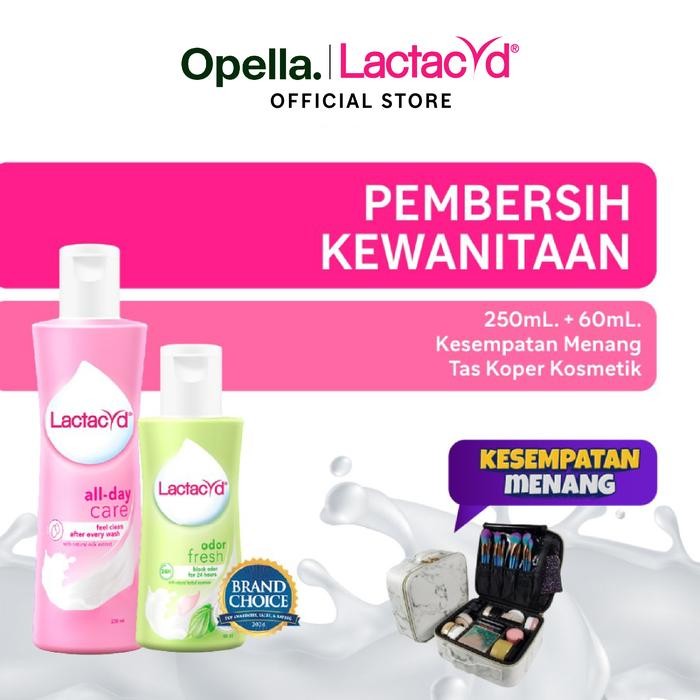 Pilihan- [Mystery Box] Lactacyd All Day Care 250Ml + Odor Fresh 60Ml - Pembersih Kewanitaan