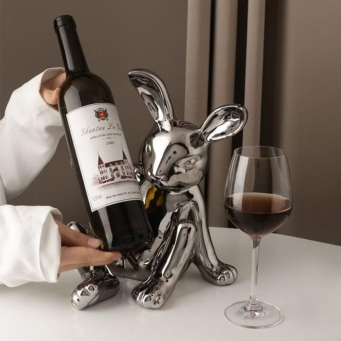 Rabbit Wine Rack Wine Cabinet tempat wine