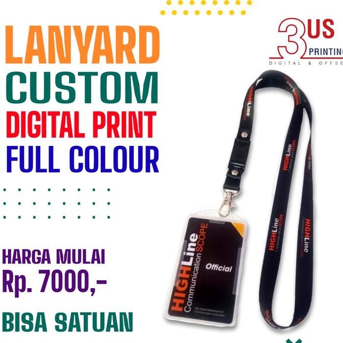 

New ID CARD + LANYARD (LEBAR 2cm) + CASING HOLDER