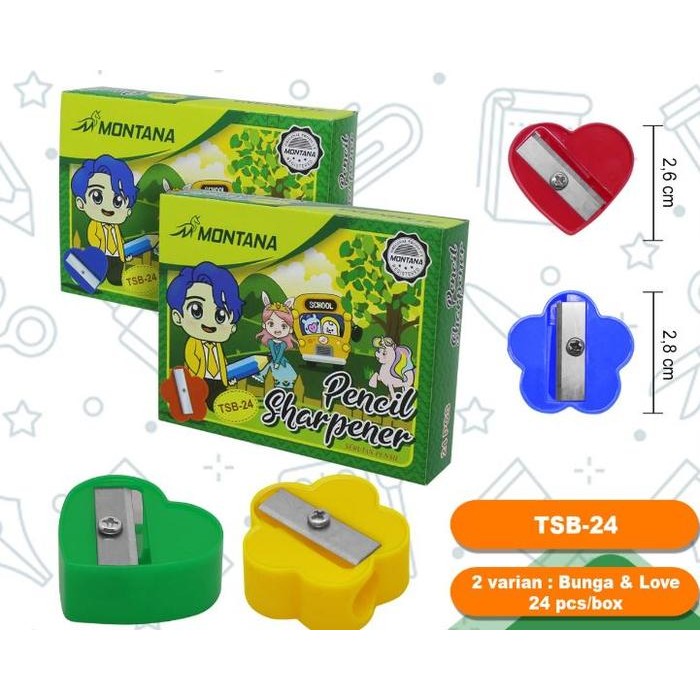 

New (24pc) SERUTAN / RAUTAN PENSIL MURAH / SHARPENER WARNA WARNI Stationery