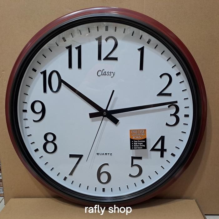 jam dinding jumbo/besar 50cm mesin swep