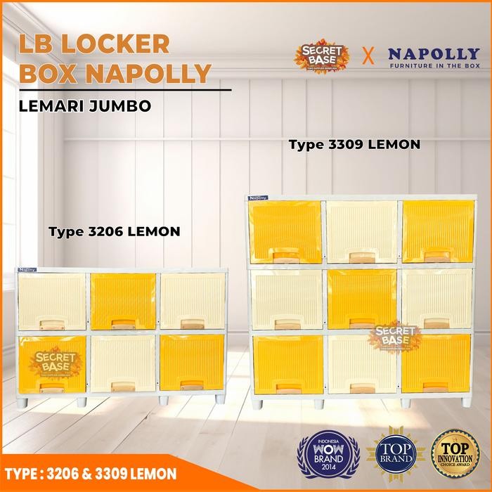 NAPOLLY LB LOCKER BOX - Meja TV / Almari Plastik / Loker / Lemari Jumbo