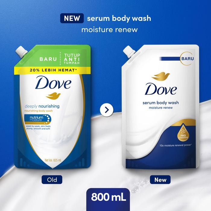 Pilihan- Dove Body Wash Sabun Cair Refill 800Ml / Dove Body Wash 800Ml / Dove Sabun Mandi Cair