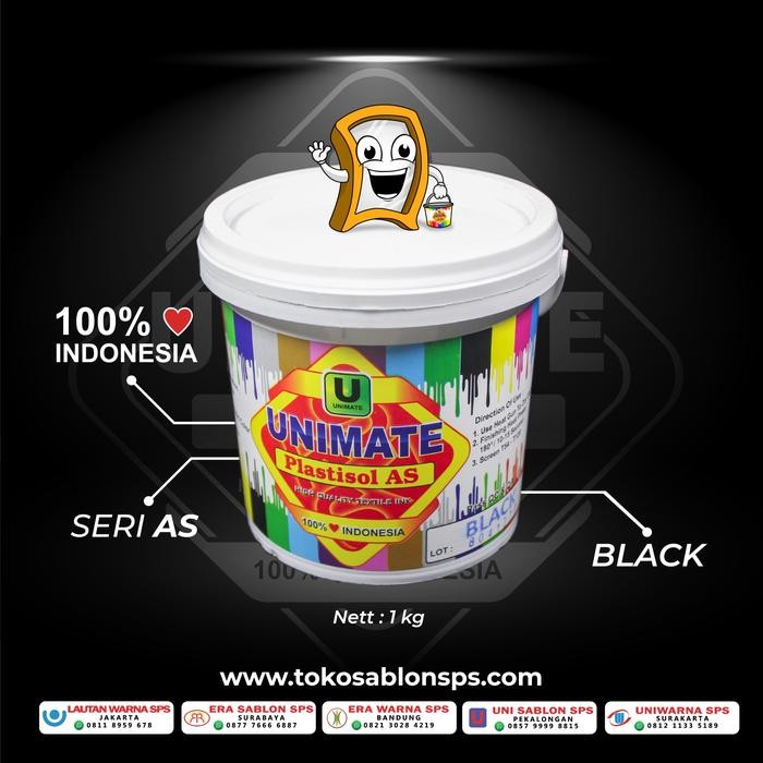 

Pilihan- Plastisol Unimate As Black 1Kg