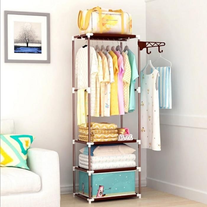 RJ Standing Square Hanger / Gantungan Baju / Rak Baju / Standing Hanger