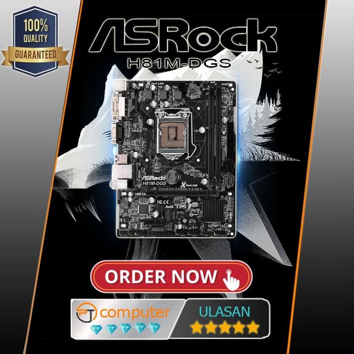 Asrock Computer - Mainboard Mobo H81 Asrock Lga 1150