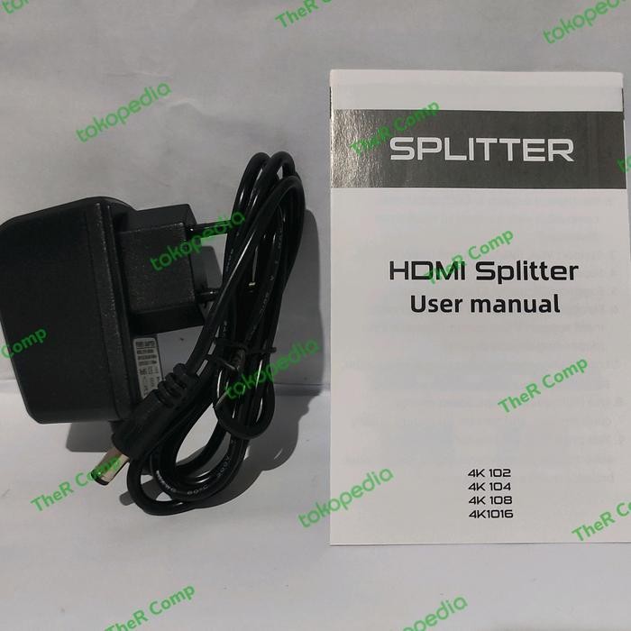 Hdmi Splitter 4 Port Gaintech Adaptor