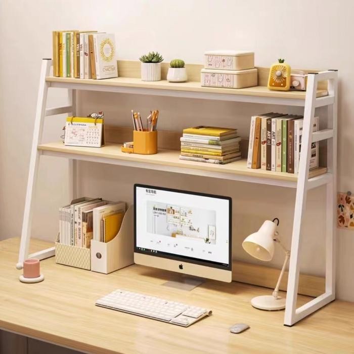 Furnibest Rak Meja Serbaguna Rak Meja Belajar Rak Buku Belajar