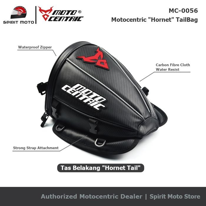 Motocentric Hornet Tail Bag Tas Jok Motor Sport Touring Tailbag Sunmori
