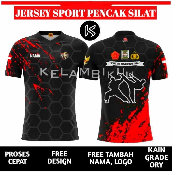 PJS JERSEY PENCAK SILAT PSHT-BAJU BELADIRI-JERSEY PENCAK SILAT PRINTING/BAJU KAOS MURAH